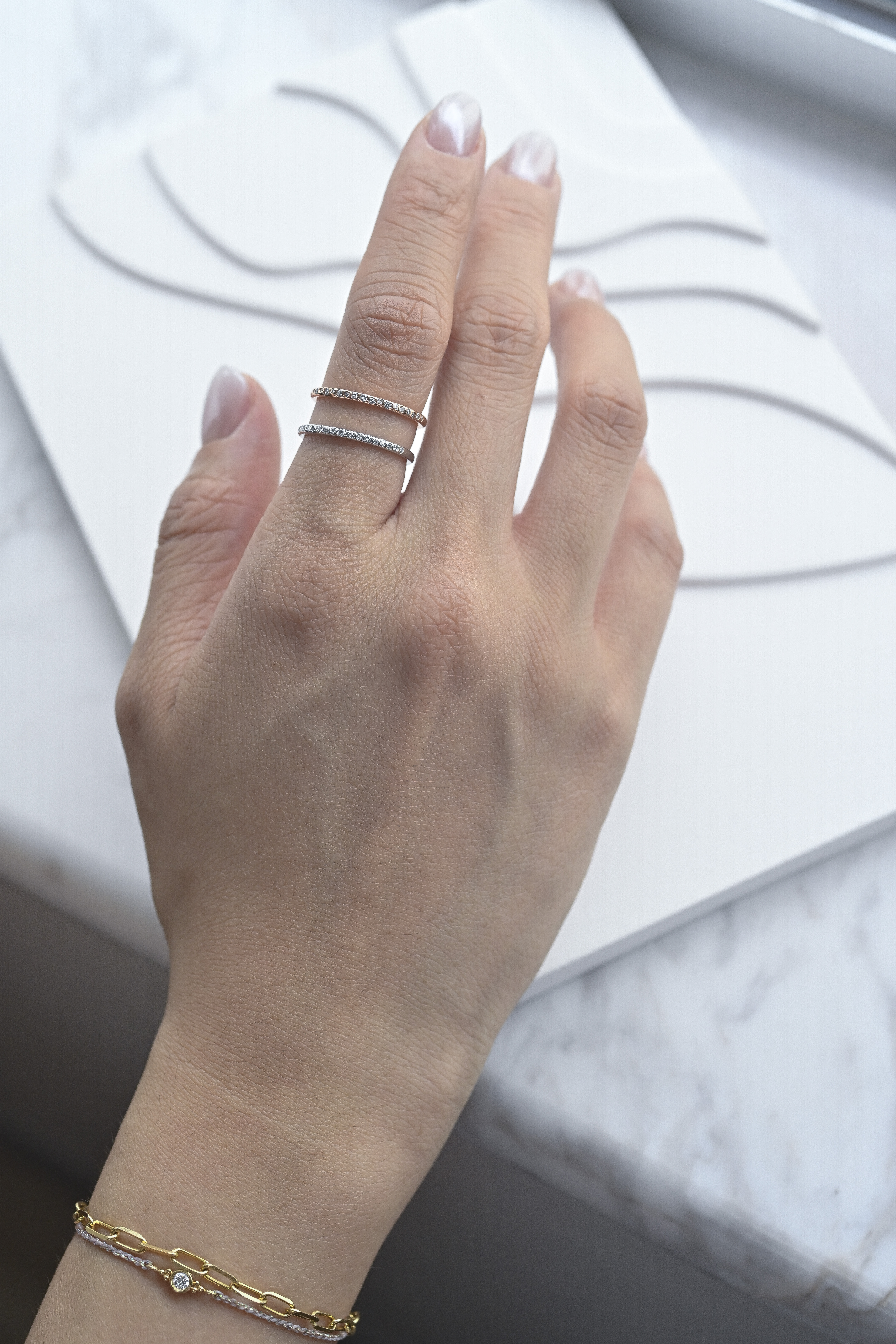 18K Kropki Diamond Ring