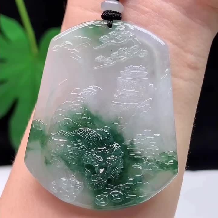 62339 翡翠飄花虎牌