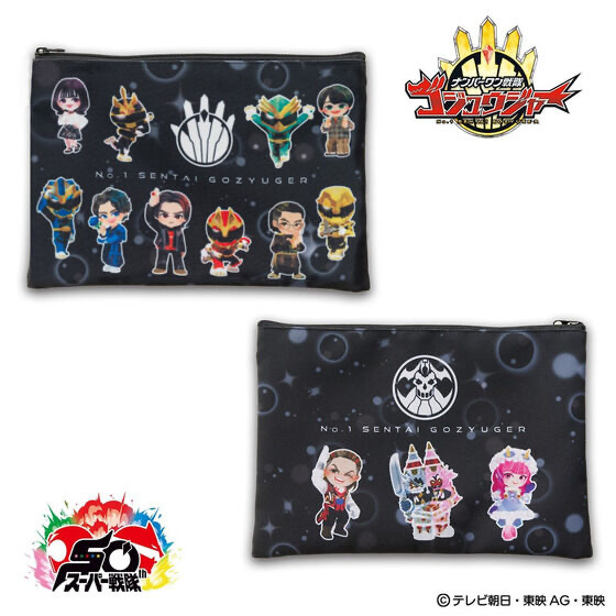 233351 Pbandai 預訂 2025/8月 ナンバーワン戦隊ゴジュウジャー　デフォルメ　ポーチ（ブラック）