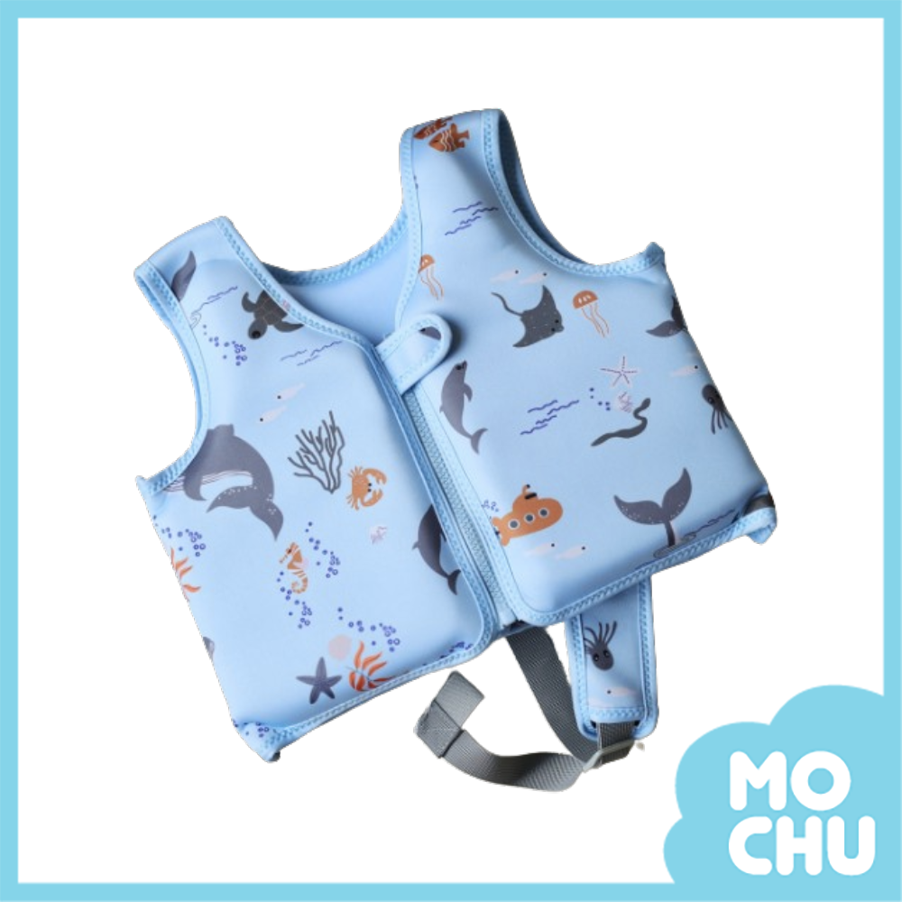 藍海洋免充氣兒童浮力背心