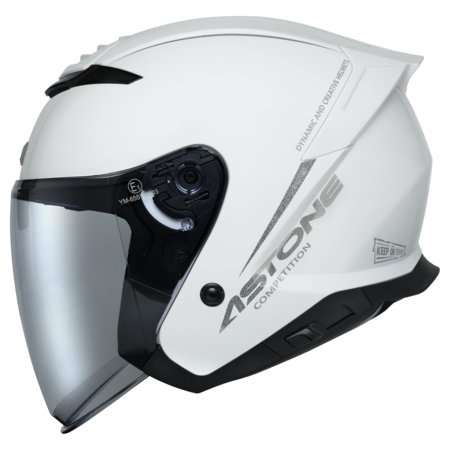 ASTONE DJ15 彩繪 XA1 白銀 3/4罩 安全帽