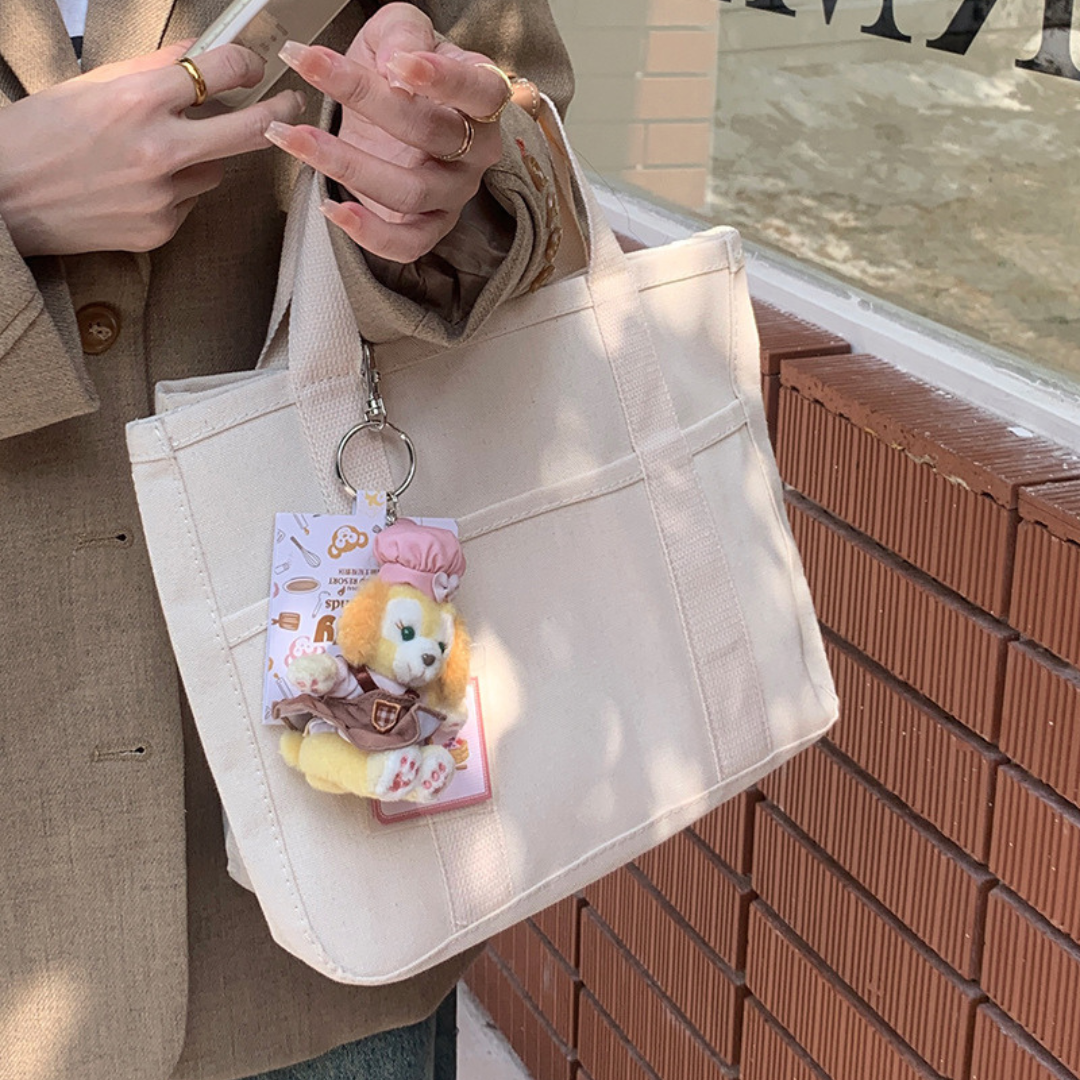 韓版無印風皮革媽咪包