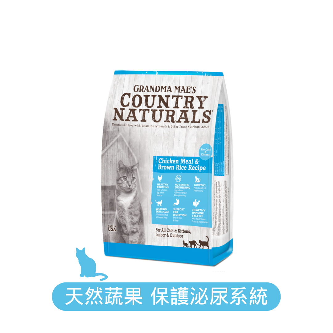 Country Naturals 燕麥糙米貓糧 鯡魚雞肉尿道保護配方