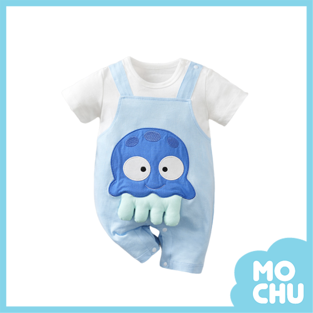 (66cm現貨)短短章魚短袖連身衣