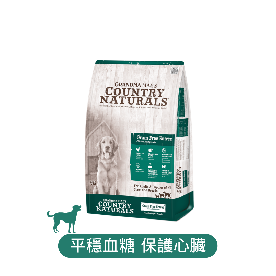 Country Naturals 無穀物狗糧 白鮭魚雞肉低糖配方