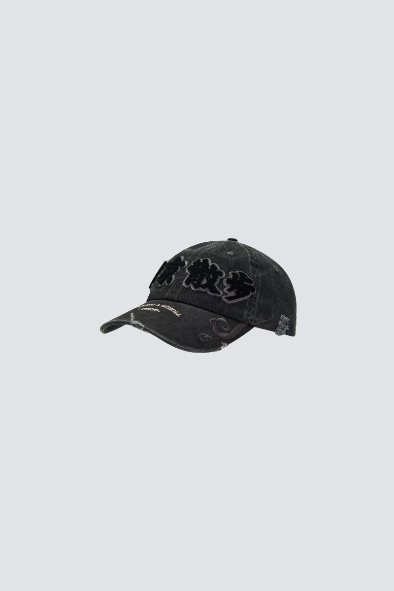 Taking a stroll in Tokyo Washed Cap｜Black｜｜Hong Kong Original Design