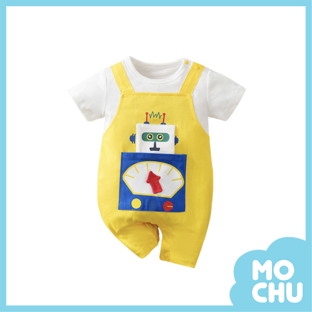 背帶機器人短袖連身衣