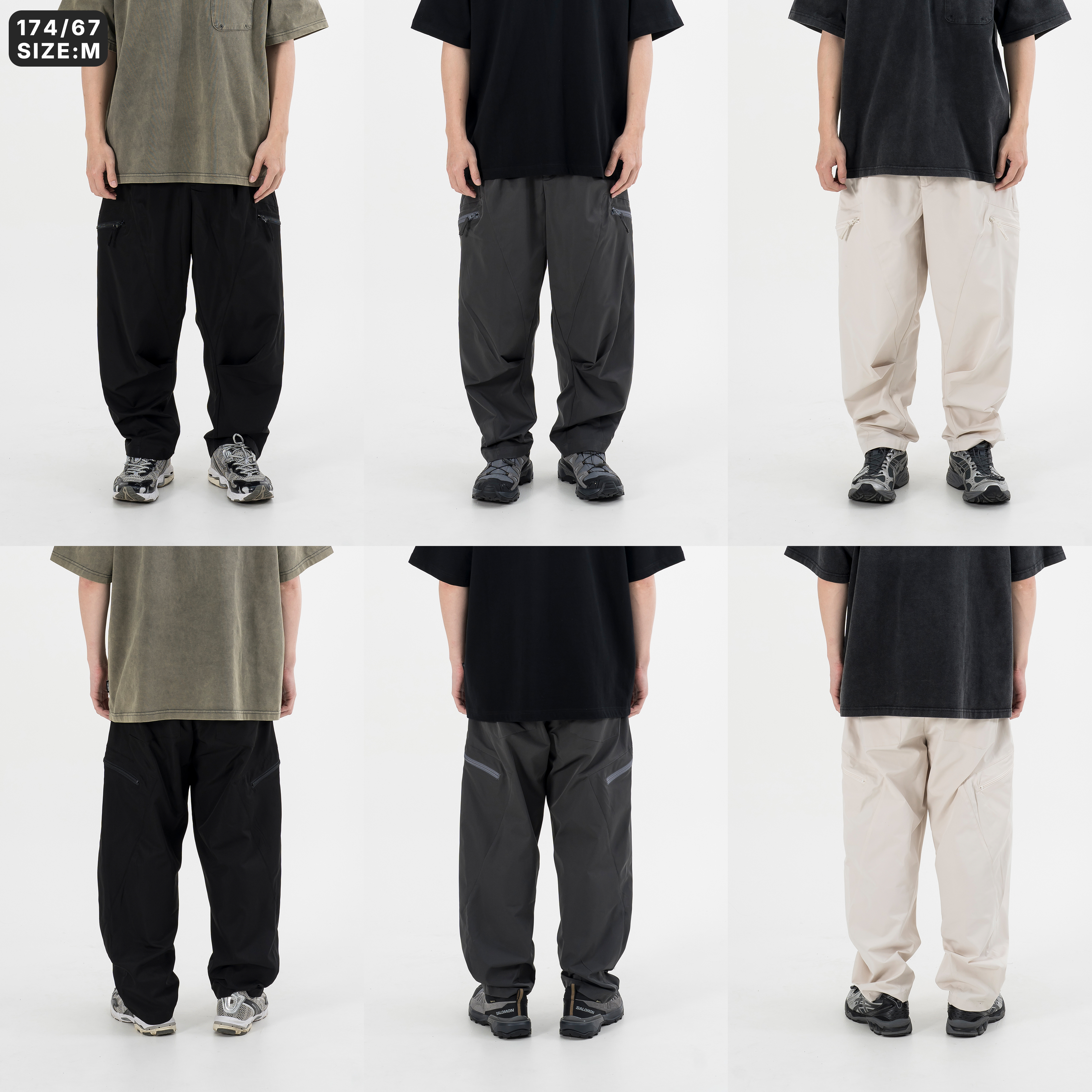 Urban Outdoor Polyester Pants 尼龍拉鍊 側口袋長褲 [PTR-296]