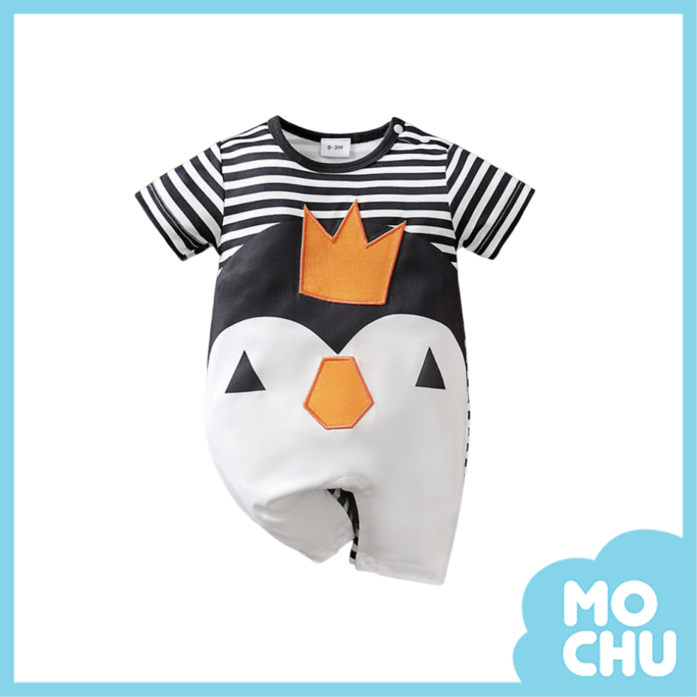 帝王企鵝短袖連身衣