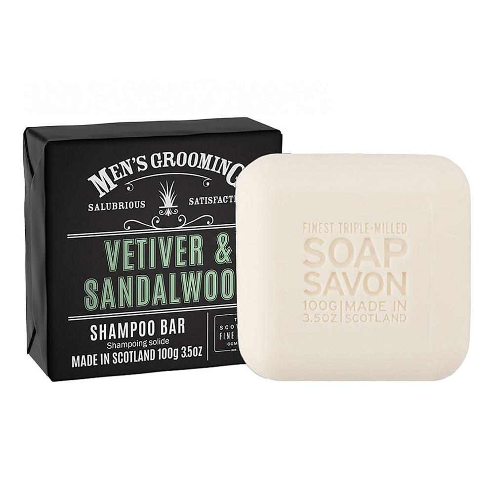 英國 Scottish Fine Soaps - 能量洗髮皂 / 洗髮餅（舒敏止癢 / 檀木香根草）