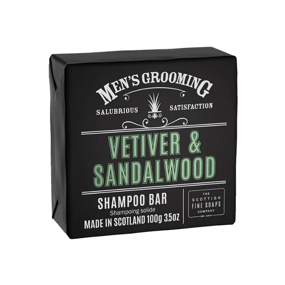 英國 Scottish Fine Soaps - 能量洗髮皂 / 洗髮餅（舒敏止癢 / 檀木香根草）