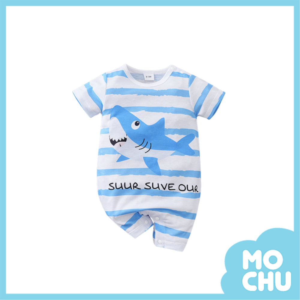 大眼鯊魚短袖連身衣