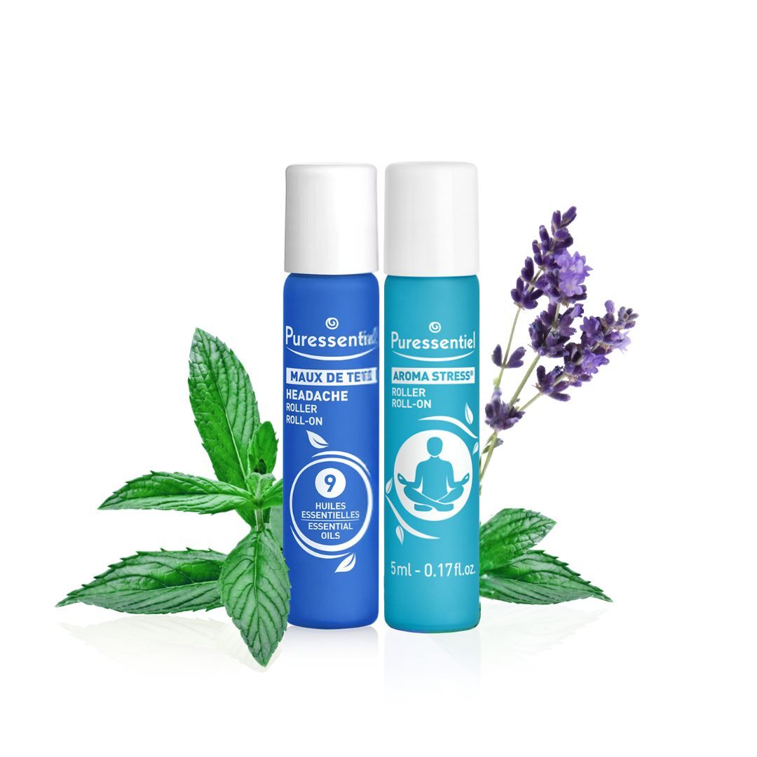 【萬事順利】E°9 頭等暢+E°12 舒壓無憂 精油滾珠瓶 組合