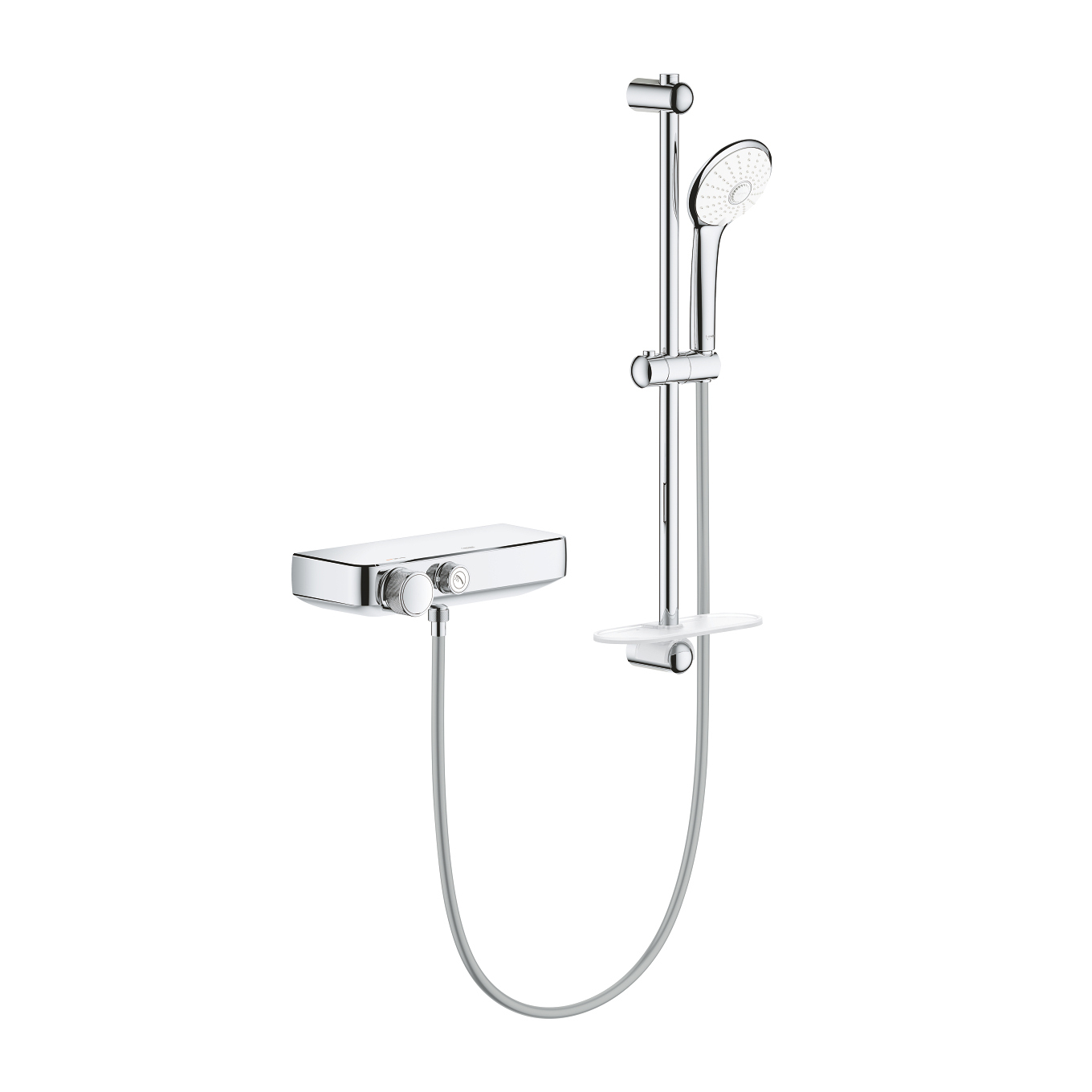 GROHE｜SmartControl 檯面龍頭淋浴滑桿組（鉻色）34720000