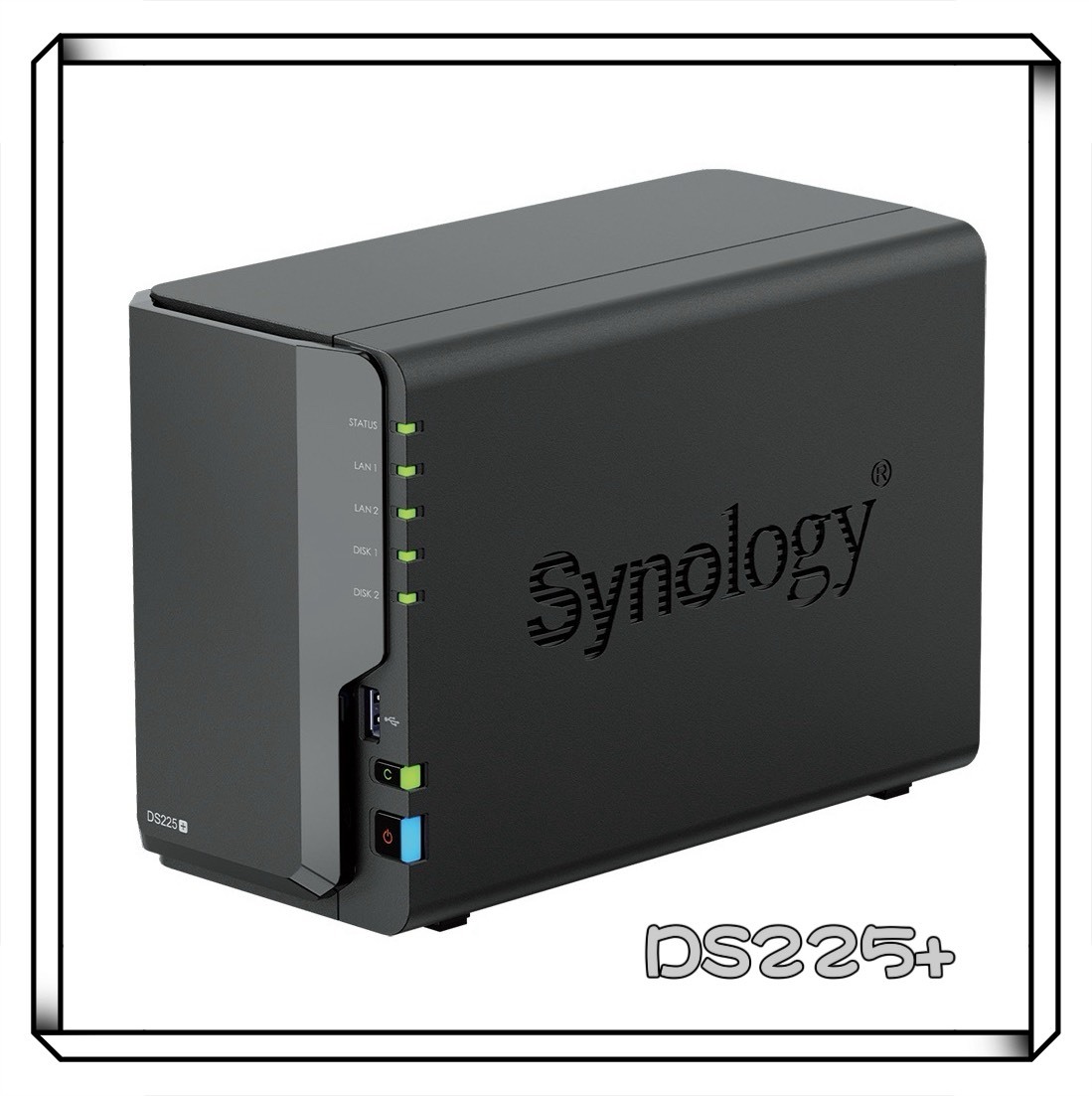 Synology 群暉 DS225+ 2Bay NAS 網路儲存伺服器 2.5G網路