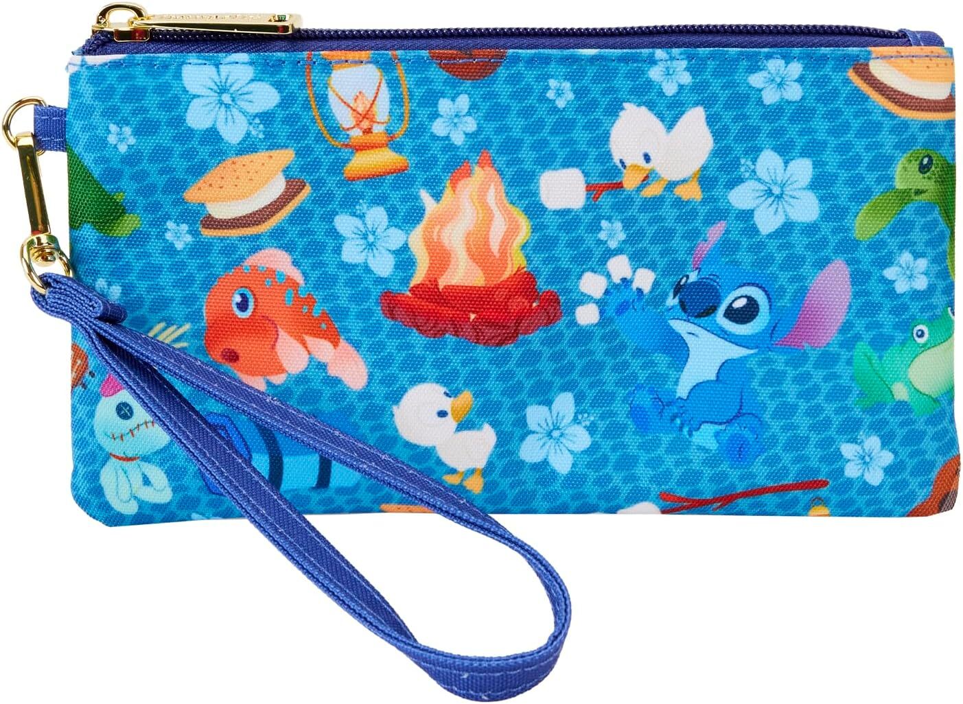 LOUNGEFLY-史迪奇 可愛風尼龍手拿包 WDBK3646