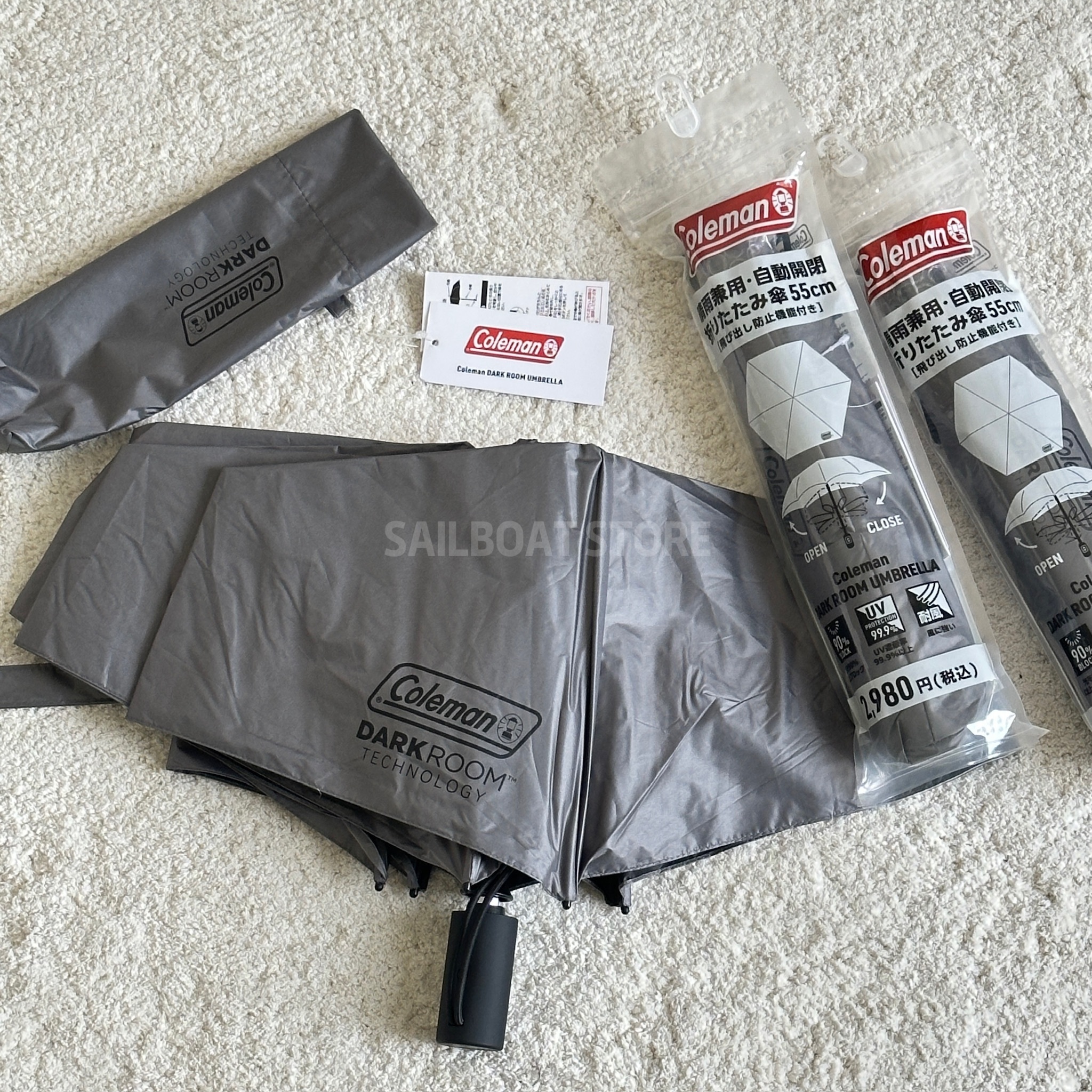 #現貨 LAWSON × Coleman 晴雨兩用 自動開收折疊傘