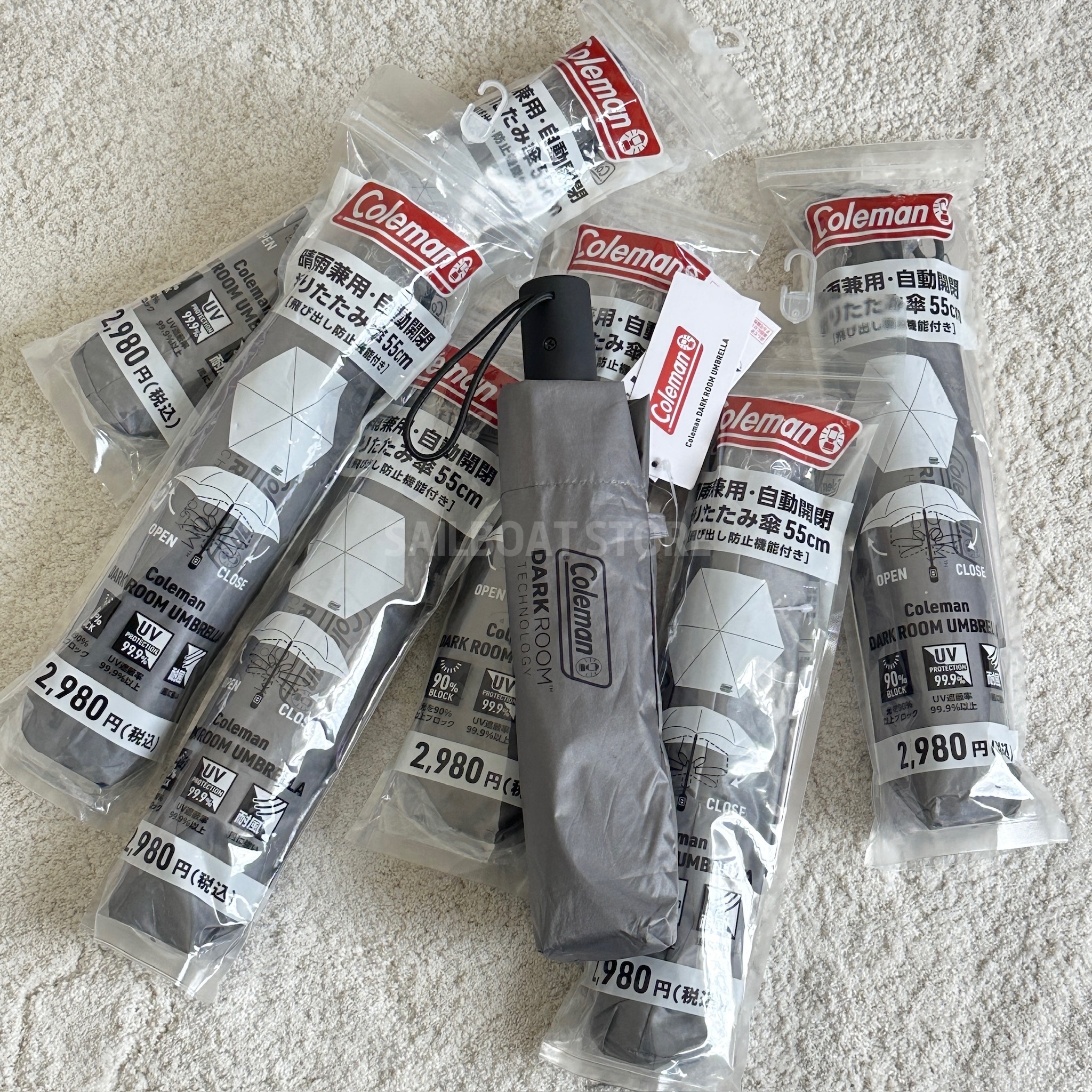 #現貨 LAWSON × Coleman 晴雨兩用 自動開收折疊傘