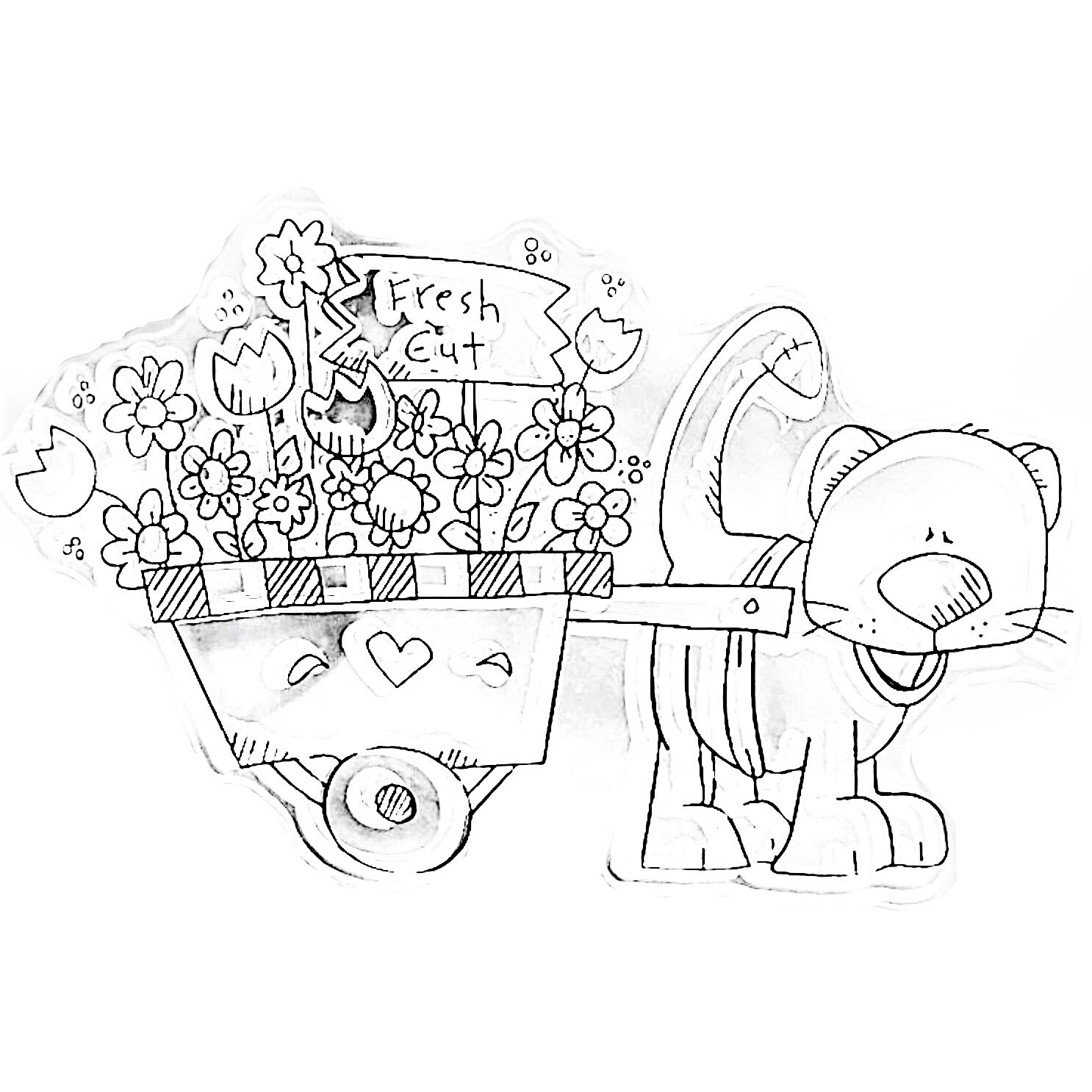 TS水晶印章 |TSS11 花車喵