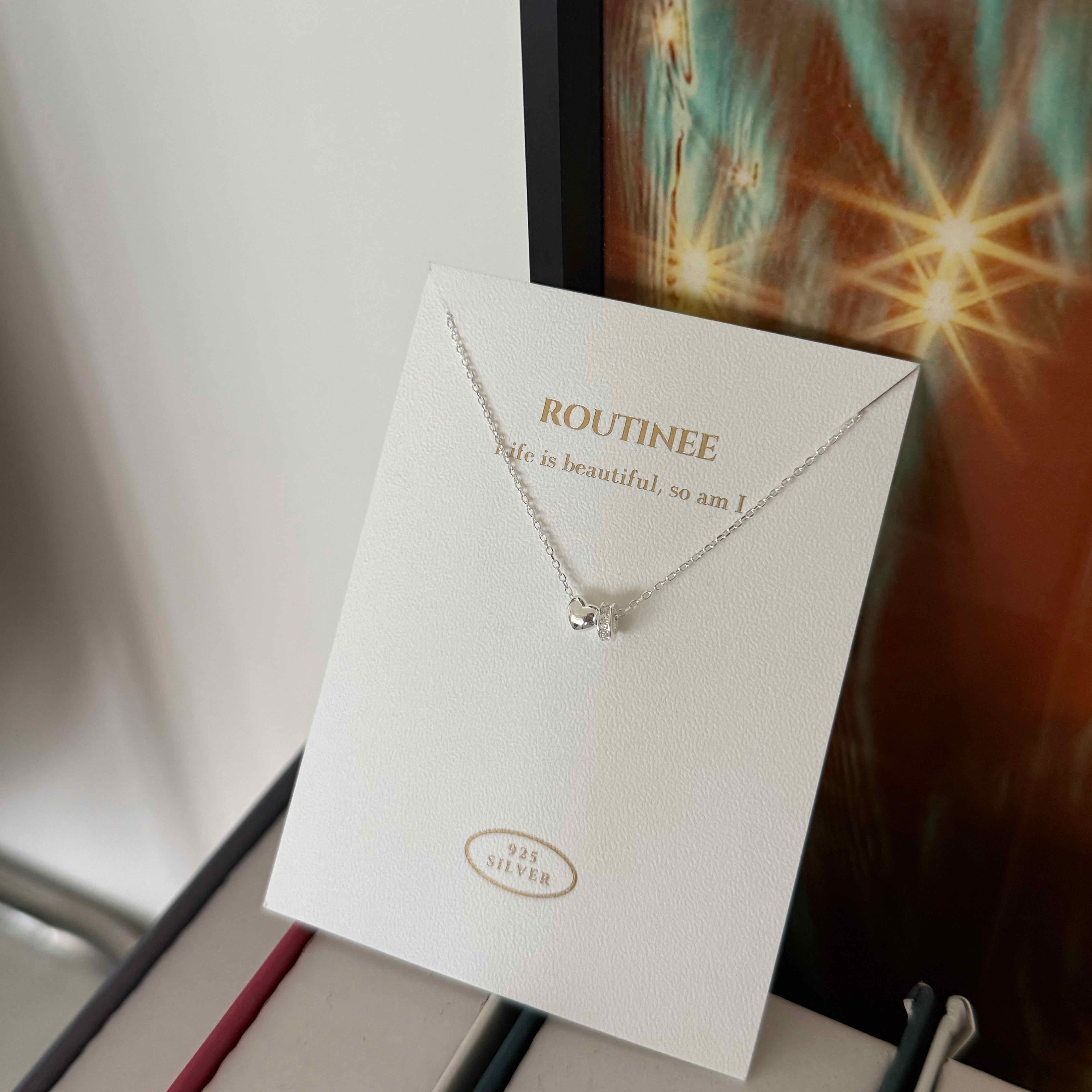 🇰🇷925 silver 愛心甜甜圈項鍊