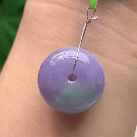 62342 翡翠紫羅蘭麵包扣 (19.6mm直徑)