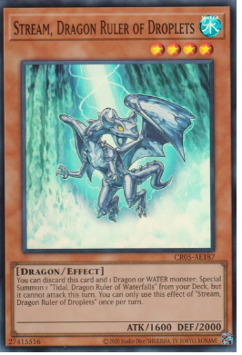 CR05-AE187 Stream, Dragon Ruler of Droplets (SR)