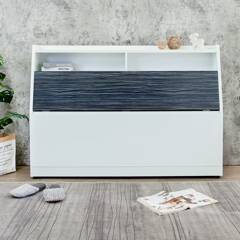 南亞塑鋼-5尺雙人二格塑鋼床頭箱