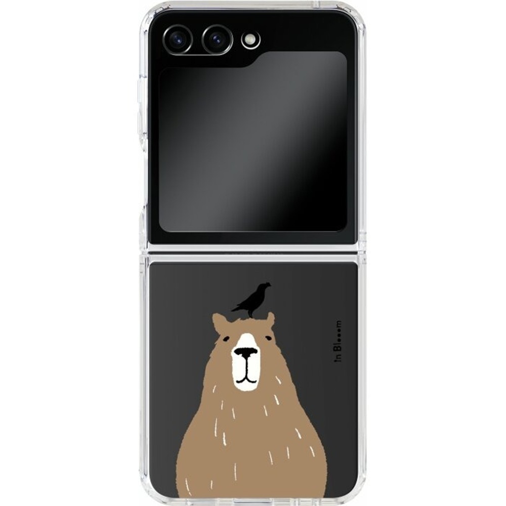 inblooom x The Hood Hybrid Z Case-Samsung Galaxy Z Flip5/inBlooom Zoo/Capybara and Crested Myna