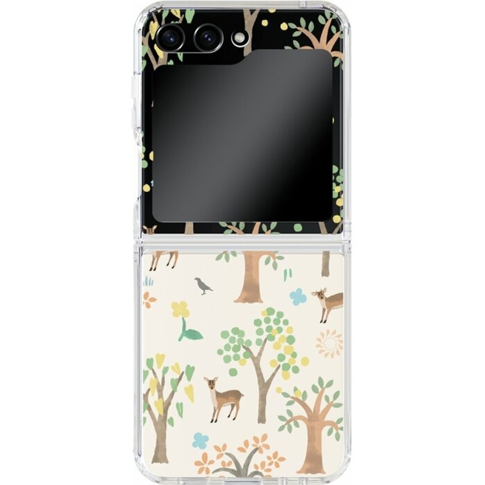 inblooom x The Hood Hybrid Z Case-Samsung Galaxy Z Flip5/Formosan Muntjac in Mountains/Sunny Day