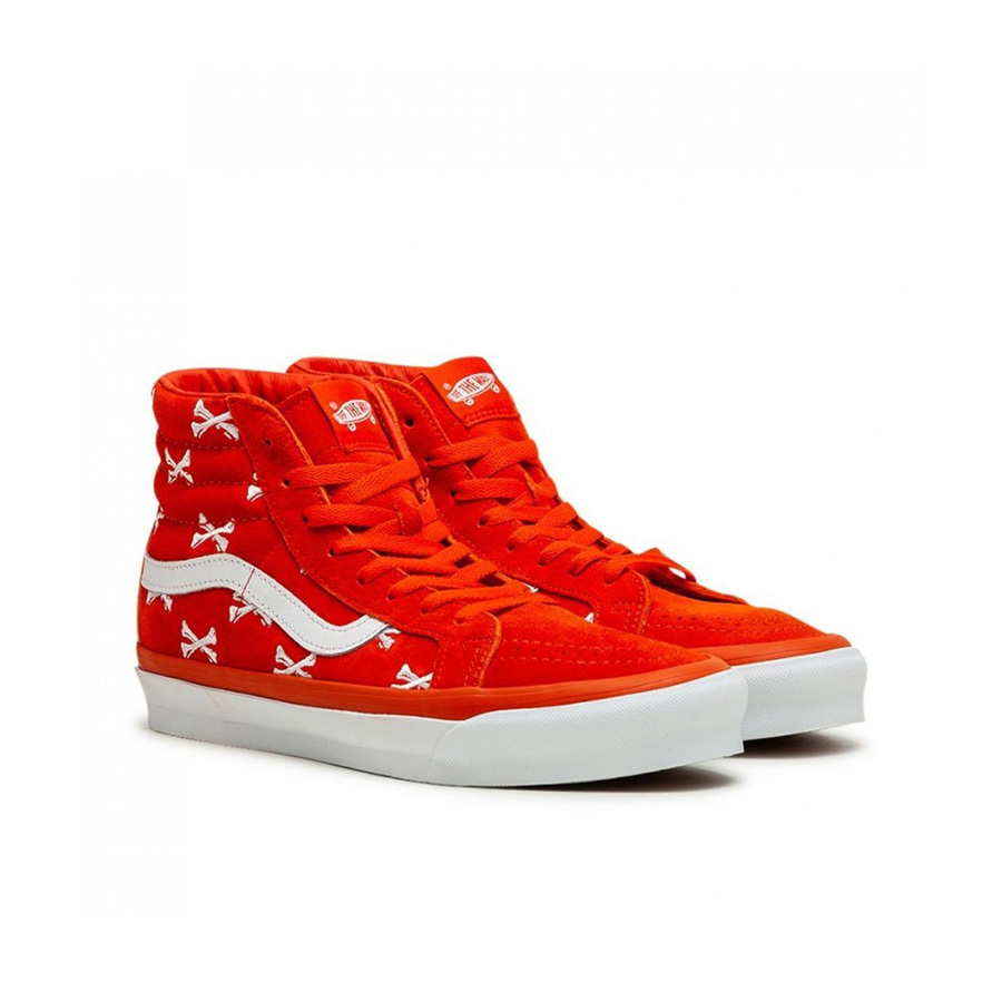 Wtaps x Vans Sk8-Hi Bones Orange 高筒 橘骨頭白 VN0A4BVB20Q
