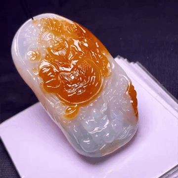 62424 翡翠財神吊墜