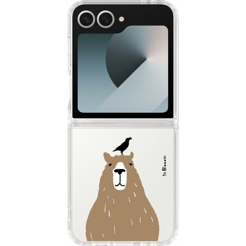 inblooom x The Hood Hybrid Z Case-Samsung Galaxy Z Flip6/inBlooom Zoo/Capybara and Crested Myna
