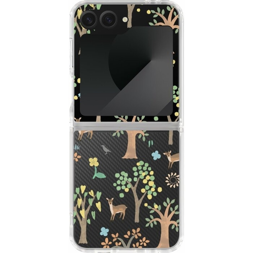 inblooom x The Hood Hybrid Z Case-Samsung Galaxy Z Flip6/Formosan Muntjac in Mountains/Sunny Day