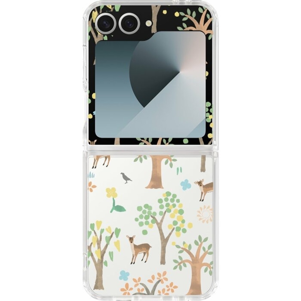 inblooom x The Hood Hybrid Z Case-Samsung Galaxy Z Flip6/Formosan Muntjac in Mountains/Sunny Day