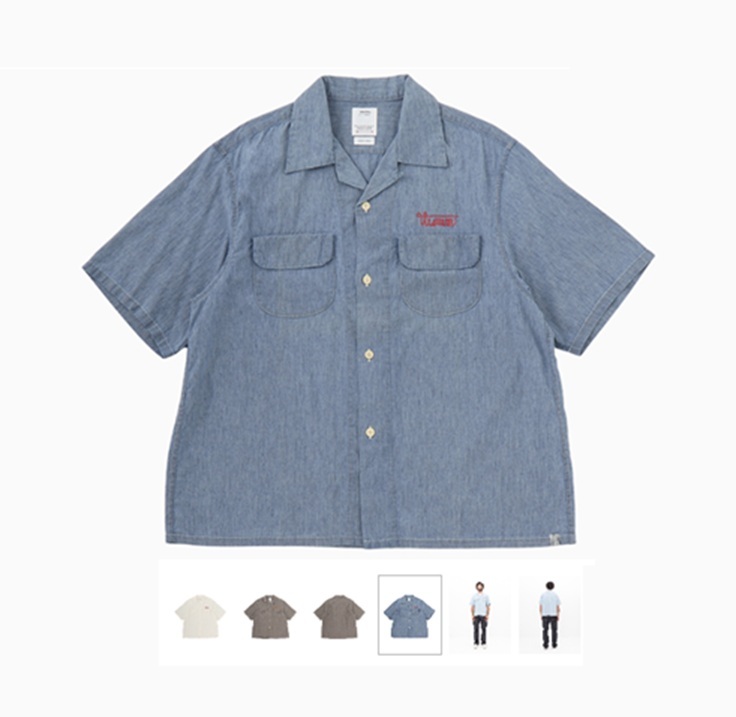 VISVIM 2025 S/S KEESEY CHAMBRAY S/S (C/SI) - PRE ORDER ITEM (預訂中)