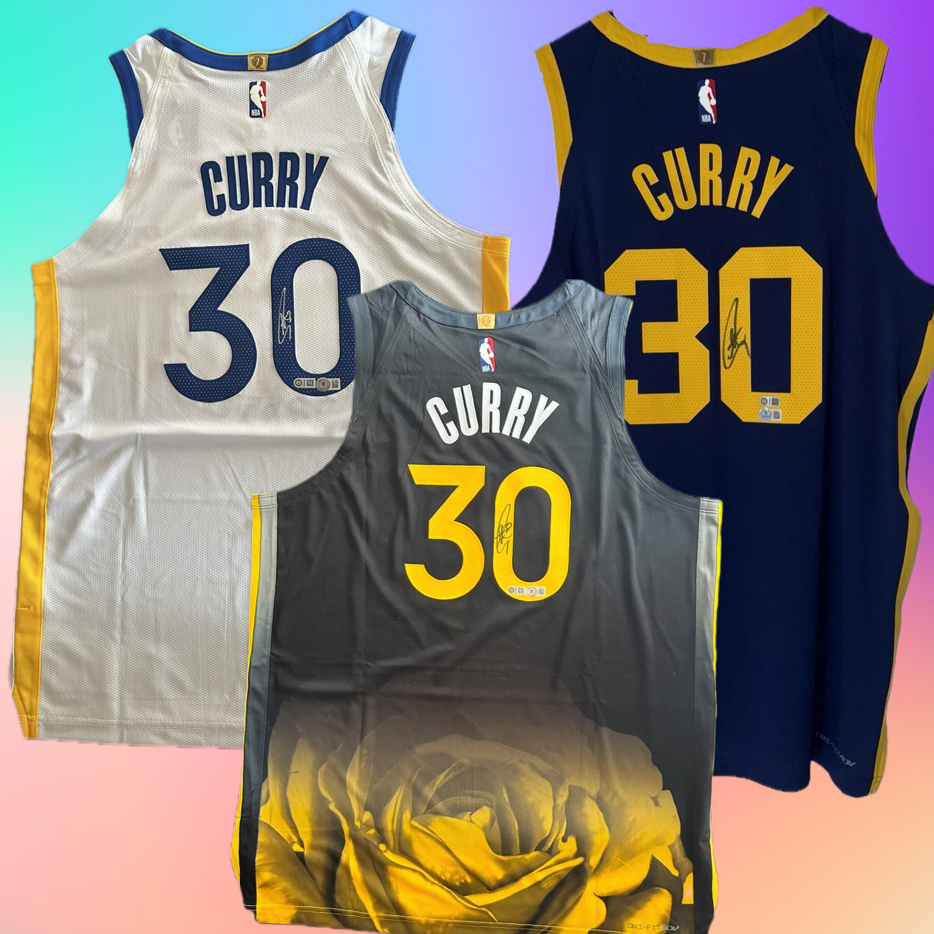 Curry球員版簽名球衣