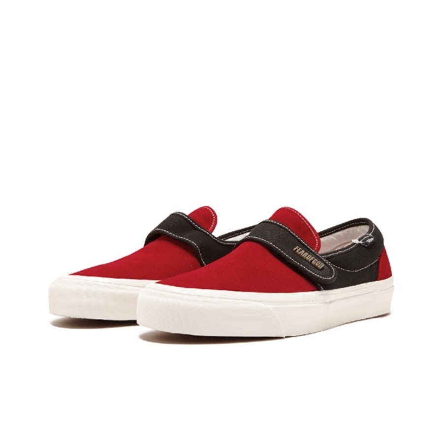 Fear of God x Vans Slip-On 47 DX Red Black 紅黑色 魔鬼沾 懶人鞋 VN0A3J9FPQR