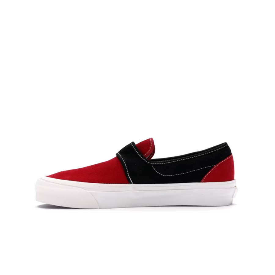 Fear of God x Vans Slip-On 47 DX Red Black 紅黑色 魔鬼沾 懶人鞋 VN0A3J9FPQR