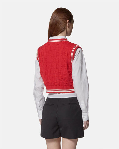 【RICHMOND X】學院風短版V領背心