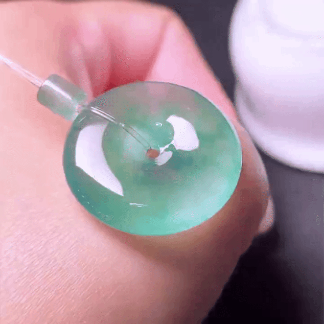 62427 翡翠平安扣吊墜 (22.6mm直徑)