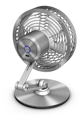 （2026新年限時優惠） 桌上型金屬可折疊小風扇(Metal Fan) titanium silver Z8-FS-1