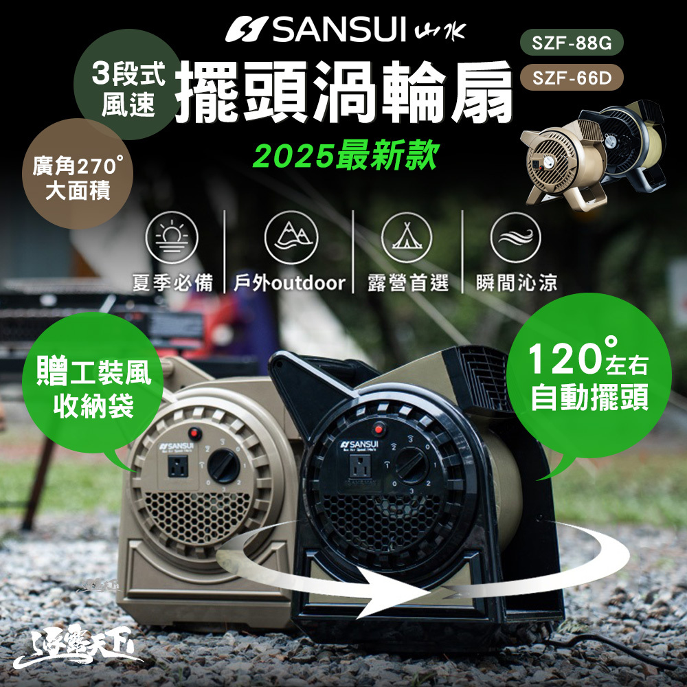 山水】擺頭渦輪扇