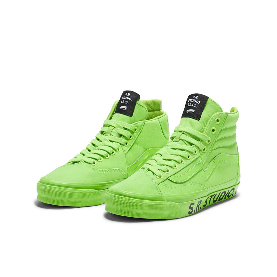 SR. Studio LA. CA x Vans Clash the Wall Green 高筒 螢光綠 VN000CNKYSC