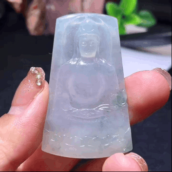 62430 翡翠素衣觀音