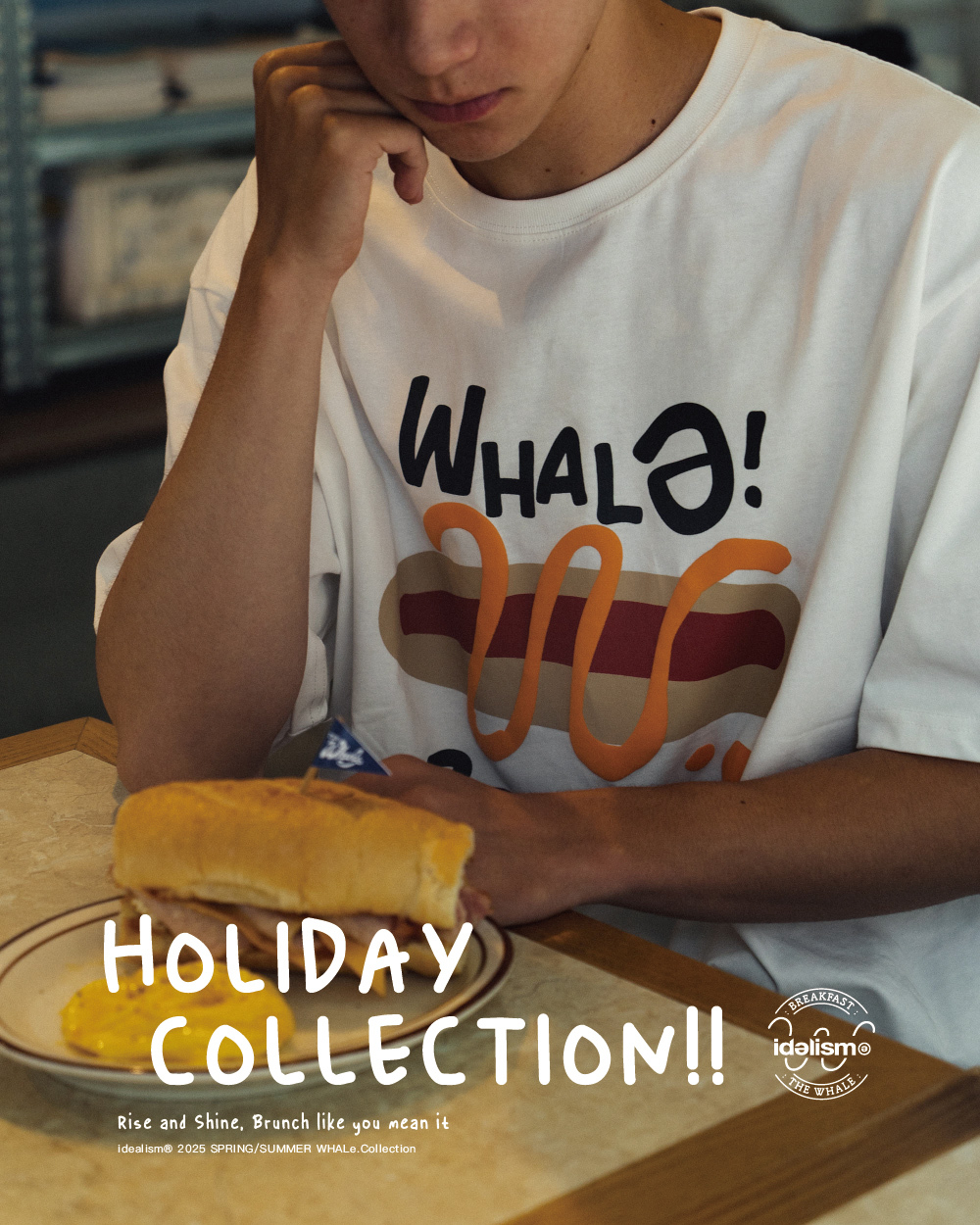 Idealism ID25994 WHALe Hotdog 餵我熱狗 短袖 短T
