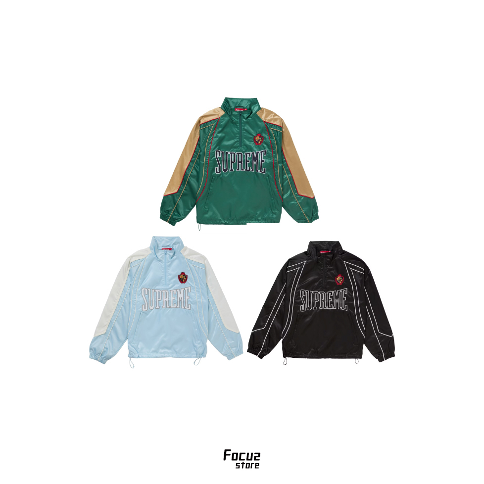 【Focus Store】現貨秒發 Supreme SS25 Week16 Satin Piping Pullover 緞面滾邊外套 三色