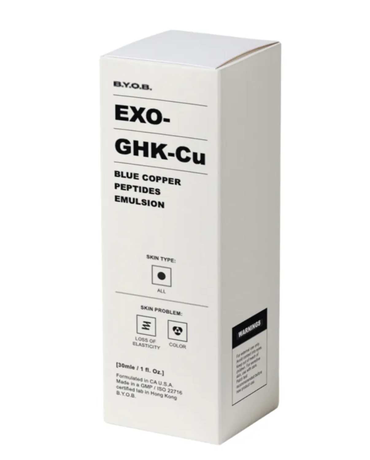 BYOB Blue Copper Peptides Emulsion 藍銅鈦抗氧水潤精華乳液30ml