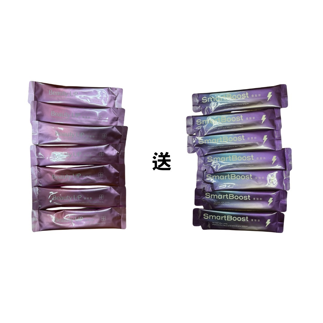 台灣國民藥師-BeautyUp 御美飲  (6月直播體驗裝) 7包BeautyUp 御美飲送7包SmartBoots優智飲