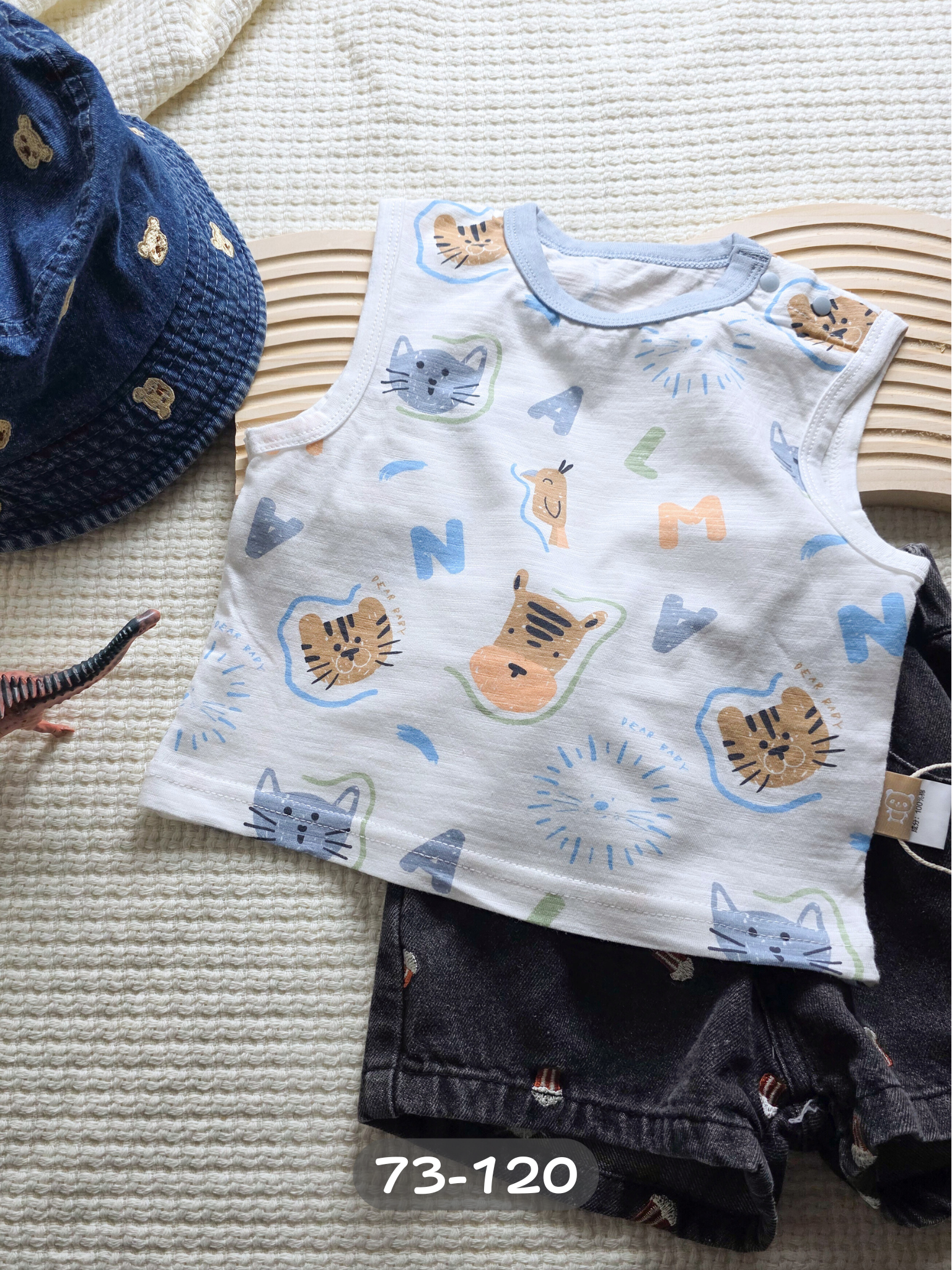 ABC喵喵虎 竹節棉背心