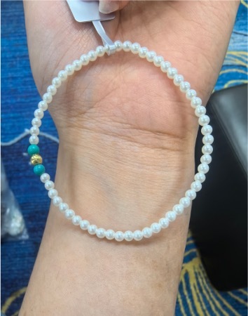 MNS61-特價專場-綠松石-綠松好事成雙手串 (A61)